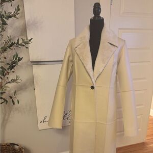 Reversible Elegant Cream Women's Coat